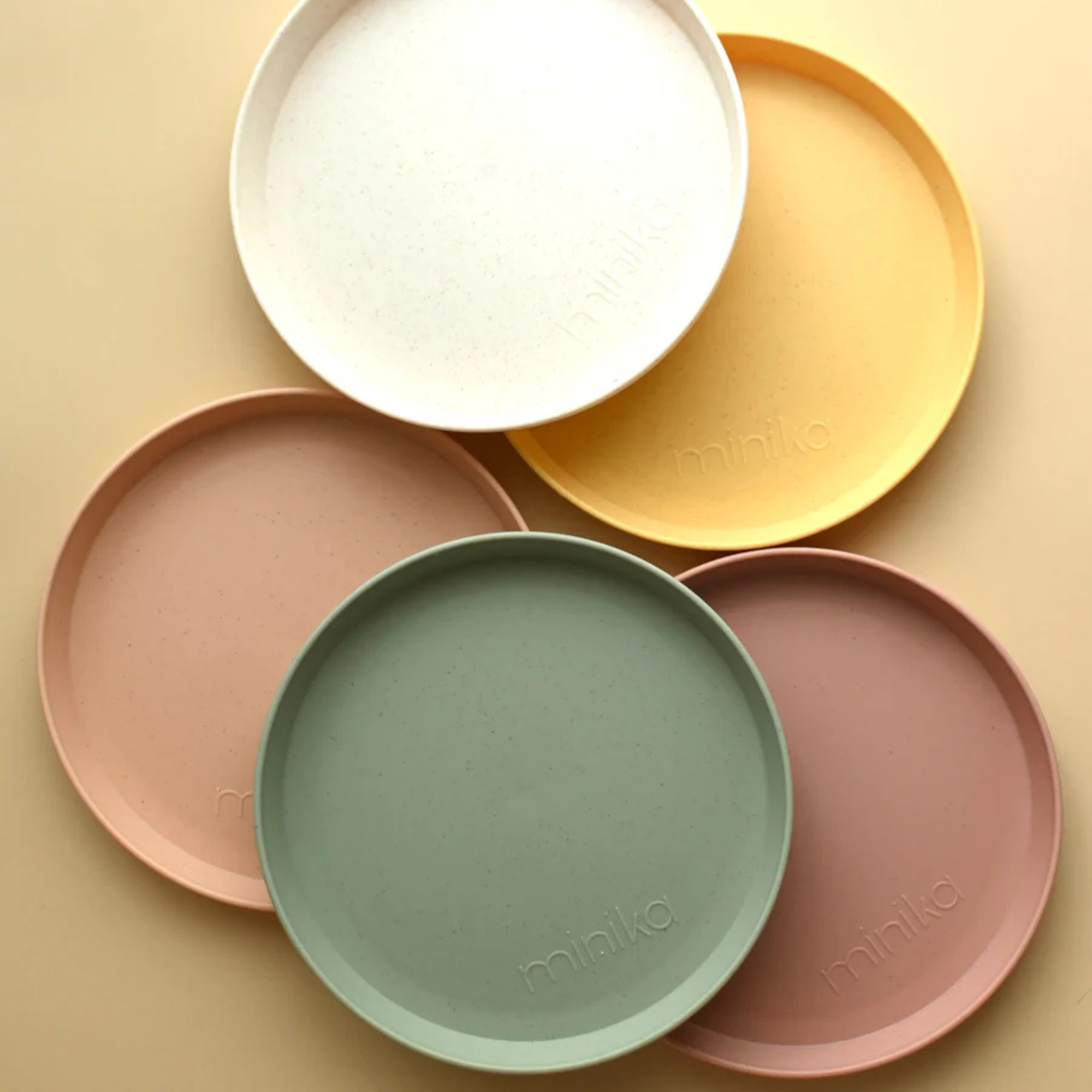 MINIKA Wheat Straw Plate - Indigo