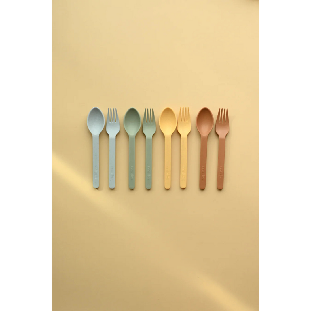 MINIKA Wheat Straw Utensils Set - Ice