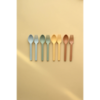 Thumbnail for MINIKA Wheat Straw Utensils Set - Leaf