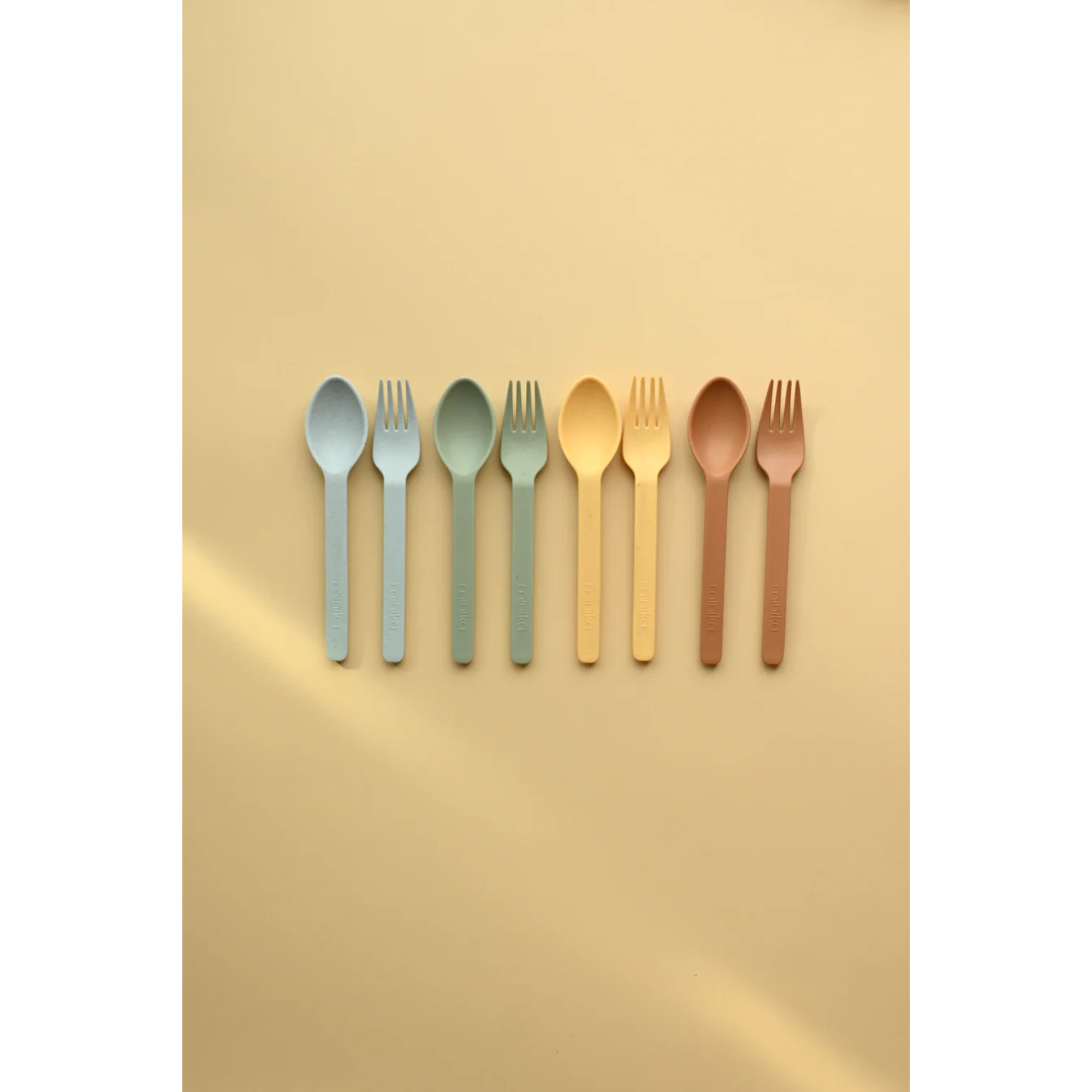 MINIKA Wheat Straw Utensils Set - Natural