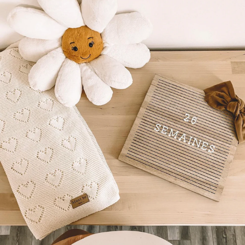 MUST BE BABY Knit Blanket