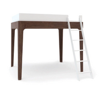 Thumbnail for OEUF Perch Loft Bed Twin Size 39 - White/Walnut