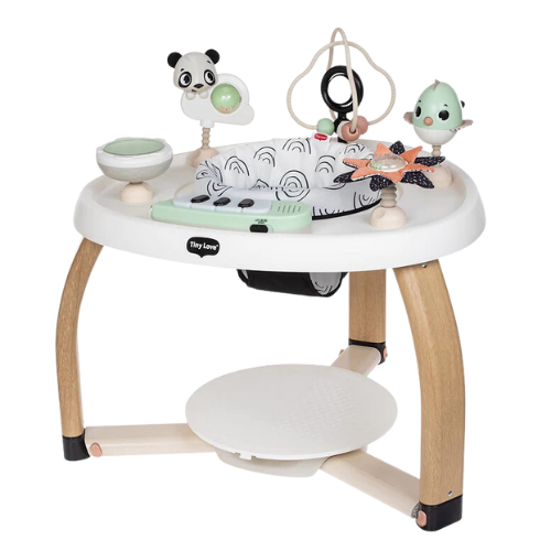 TINY LOVE 5-in-1 Here I Grow Stationary Activity Center - Black & White