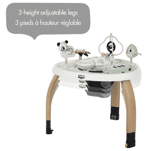 TINY LOVE 5-in-1 Here I Grow Stationary Activity Center - Black & White