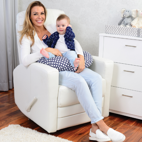 DREAM ON ME Habana Swivel Glider & Recliner with Footrest