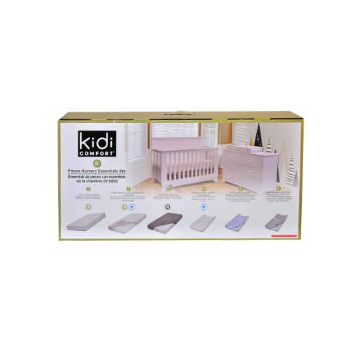 KIDIWAY 6-Piece Nursery Essential Set - Tencel