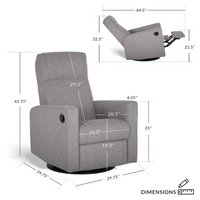 Thumbnail for JAYMAR BB Nelly Swivel Glider & Recliner with Footrest - Stock Program