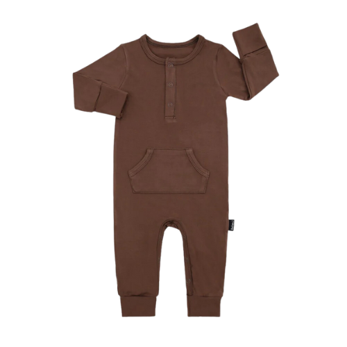 BELAN J Long Sleeves Pocket Romper 6-12m - Barrel