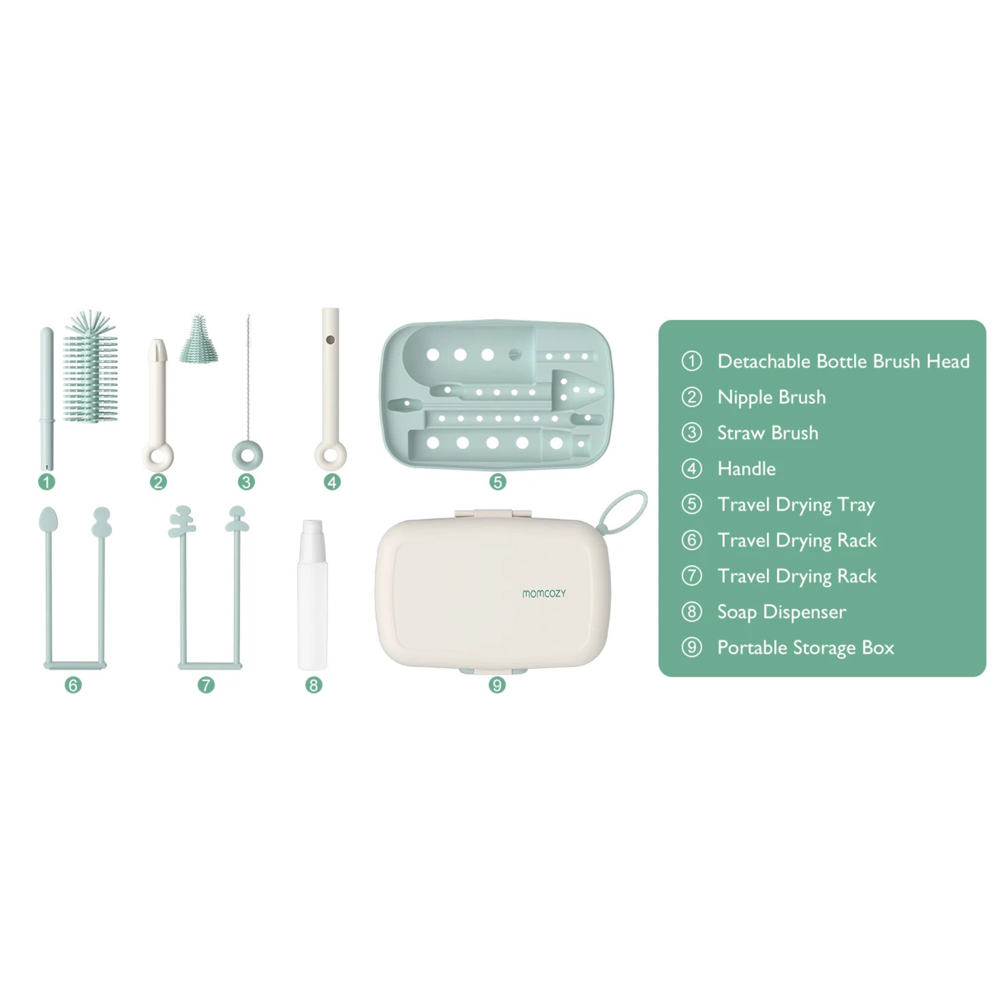 MOMCOZY Bottle Brush Set