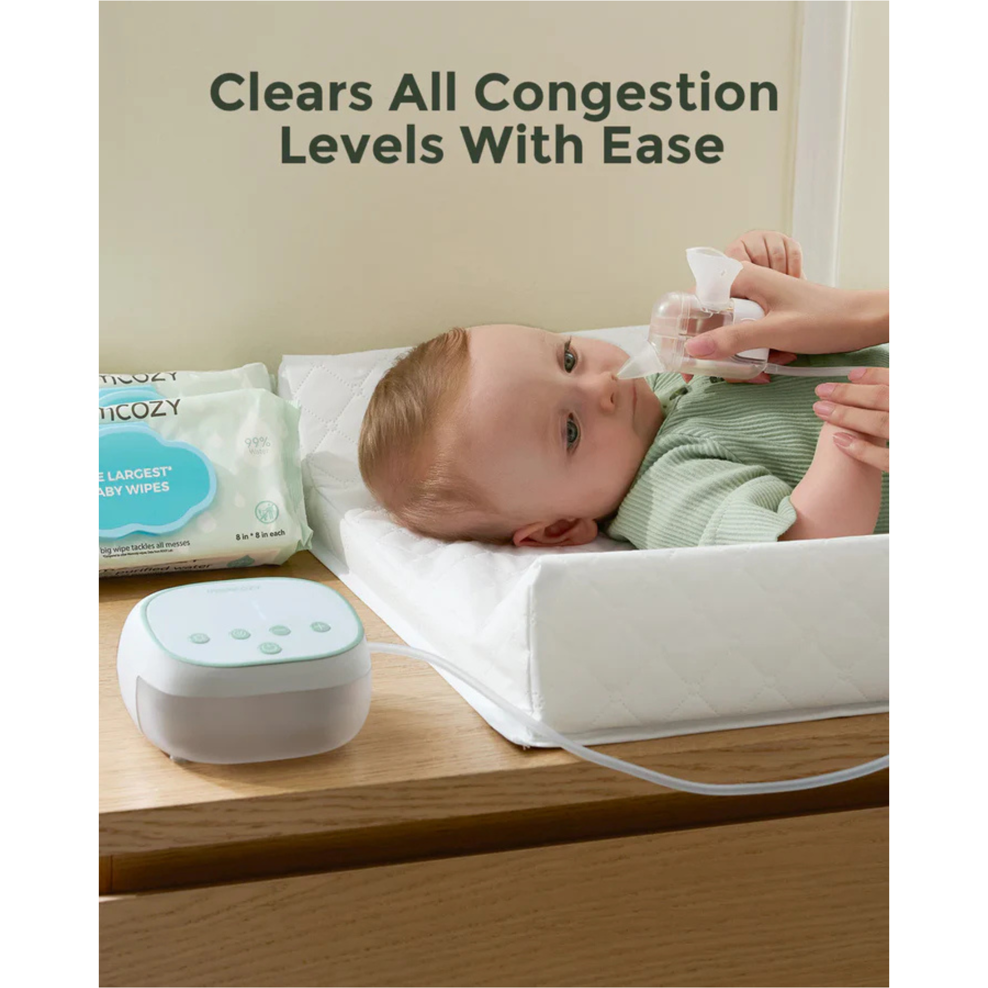 MOMCOZY BreezyClear Pro™ 2-in-1 Spray & Suction Electric Nasal Aspirator