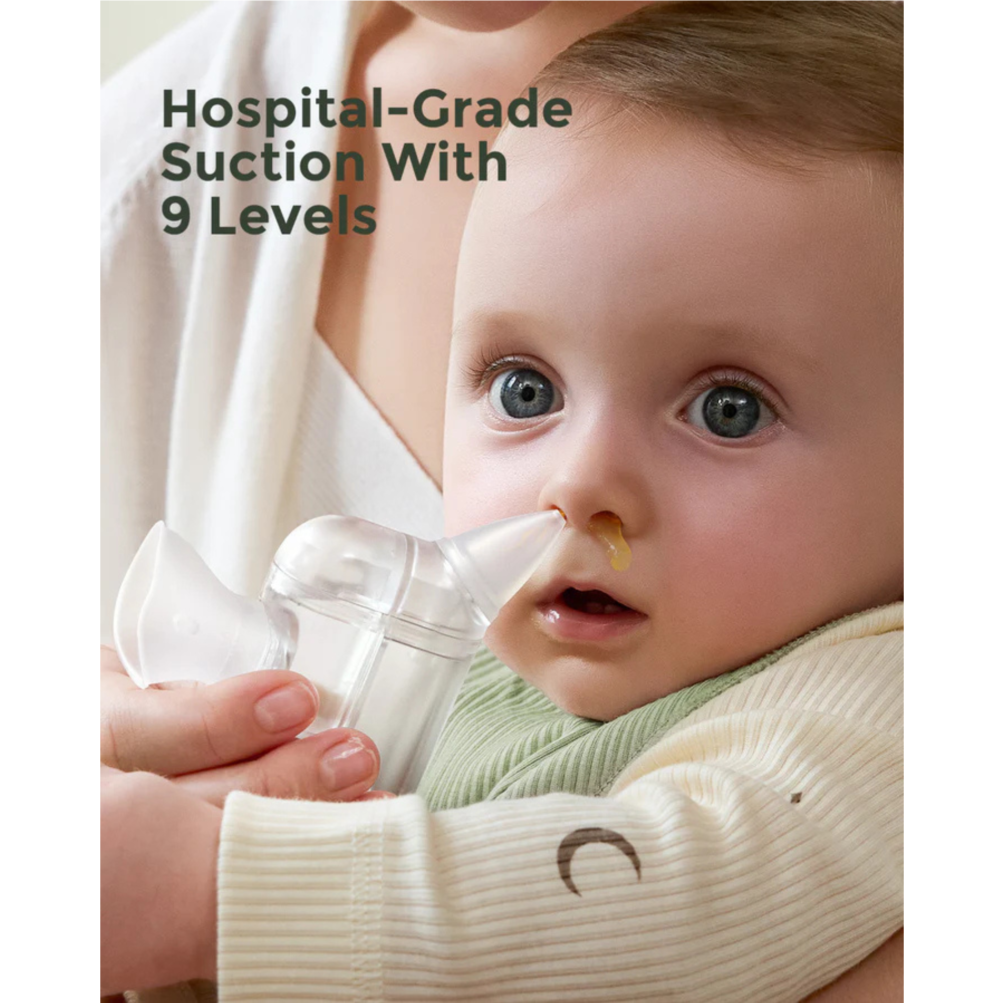 MOMCOZY BreezyClear Pro™ 2-in-1 Spray & Suction Electric Nasal Aspirator