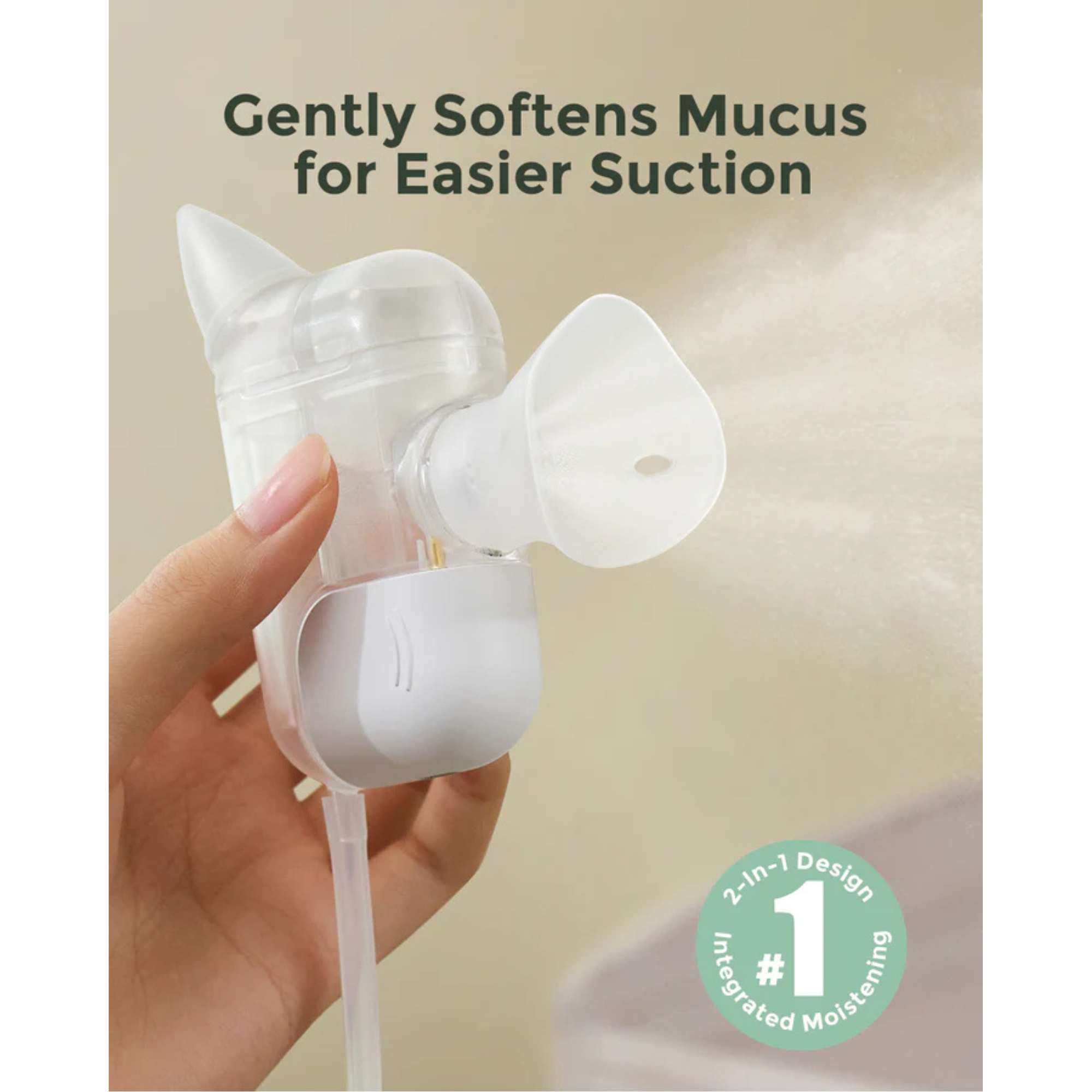 MOMCOZY BreezyClear Pro™ 2-in-1 Spray & Suction Electric Nasal Aspirator