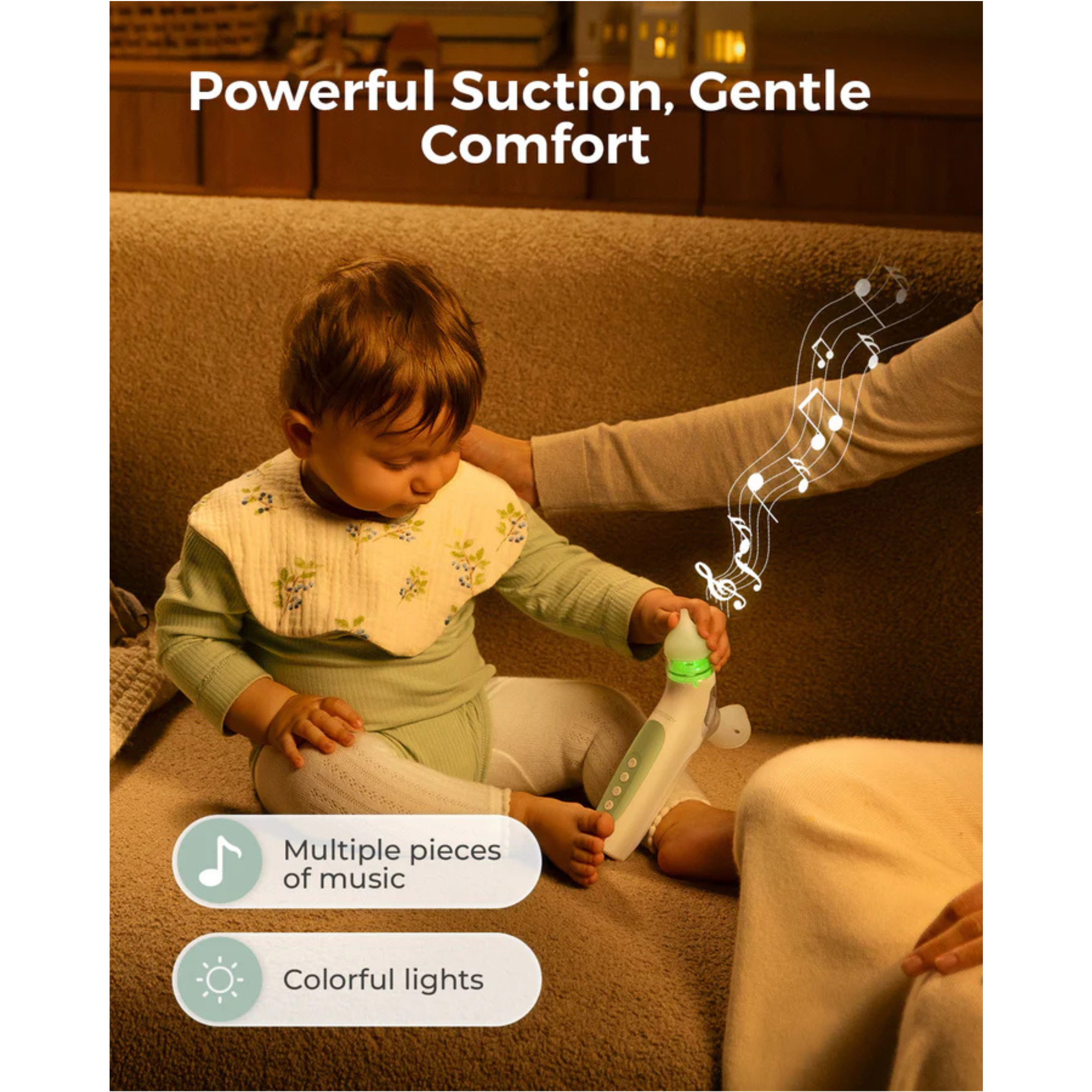 MOMCOZY BreezyClear™ 2-in-1 Spray & Suction Electric Nasal Aspirator