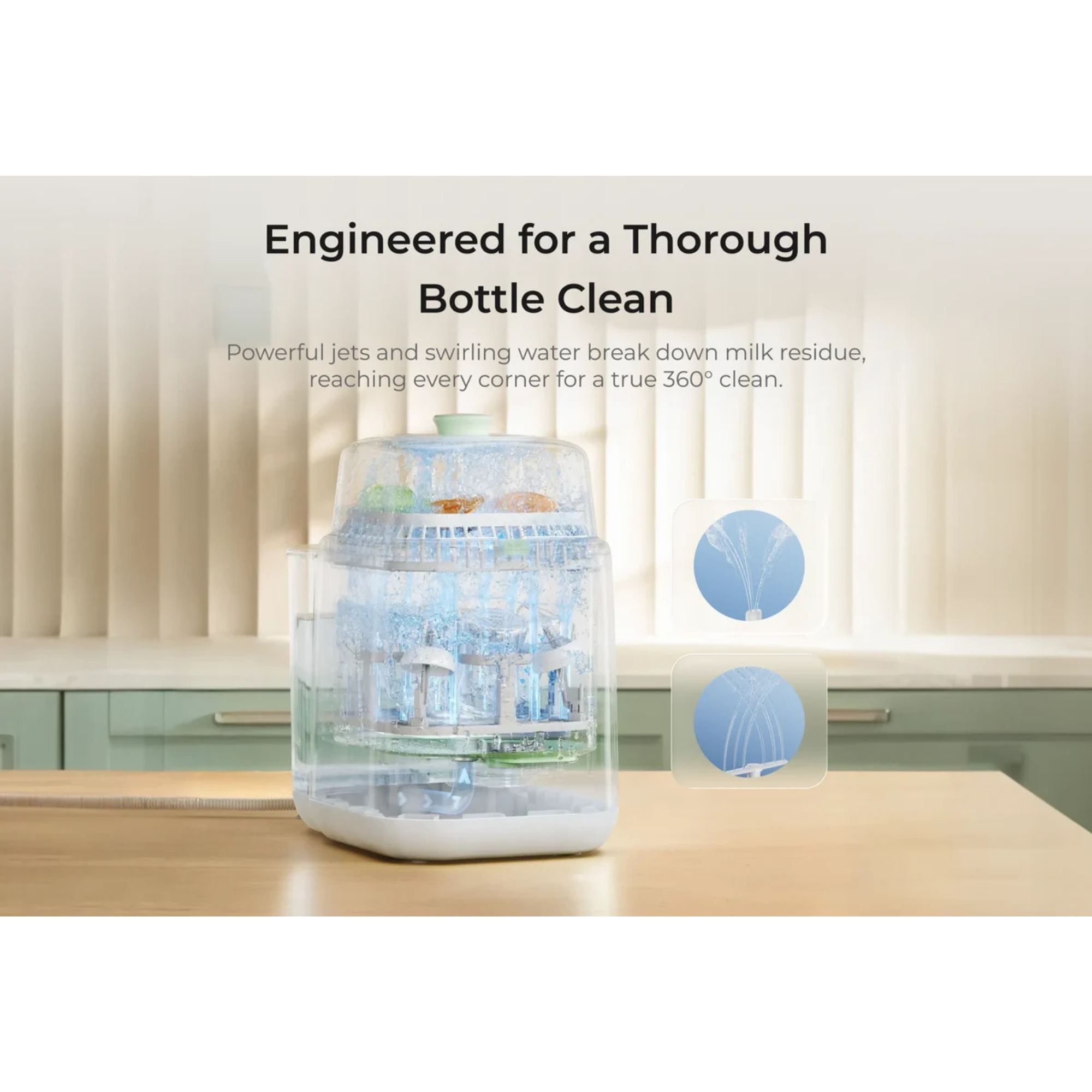 MOMCOZY KleanPal Pro Baby Bottle Washer and Sterilizer