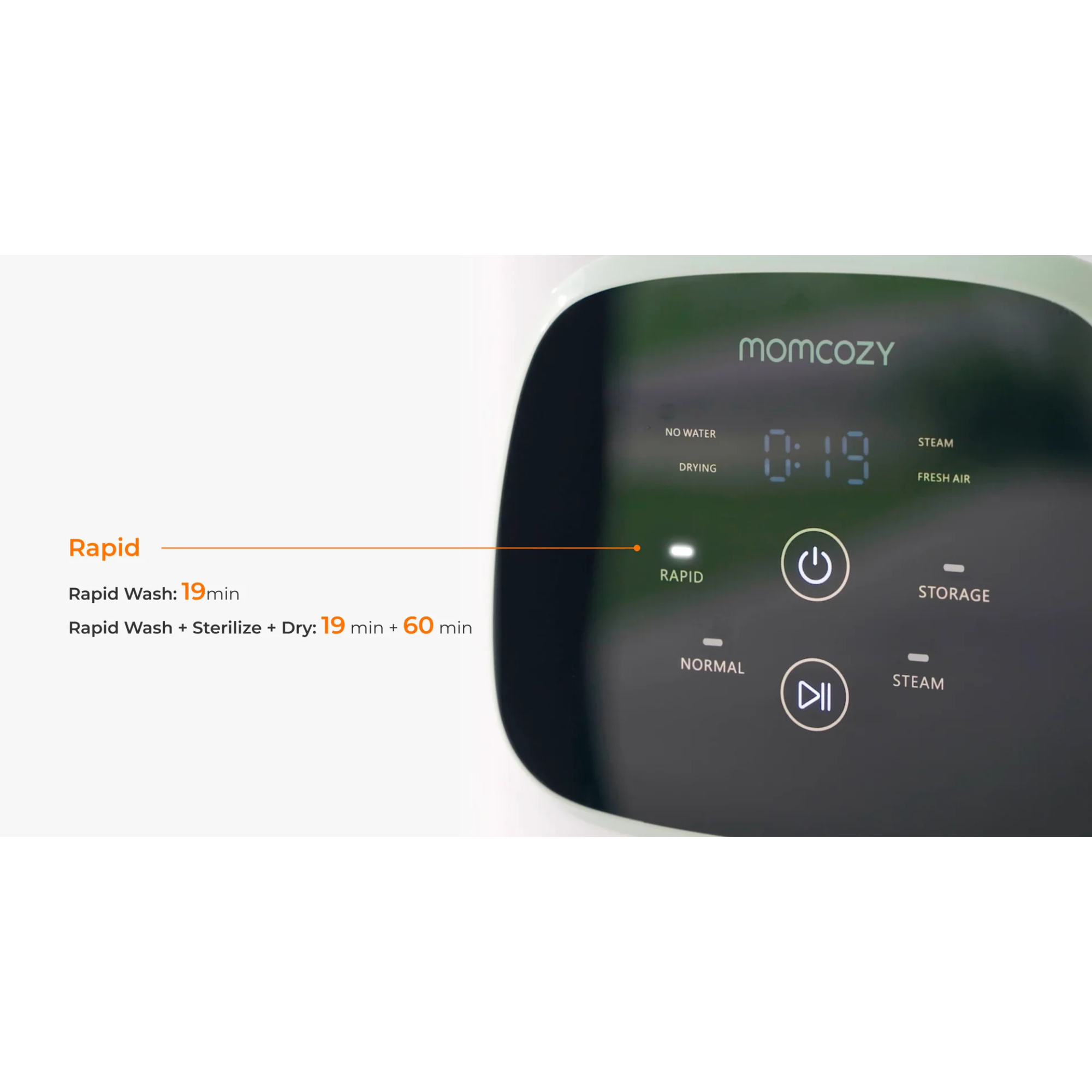 MOMCOZY KleanPal Pro Baby Bottle Washer and Sterilizer