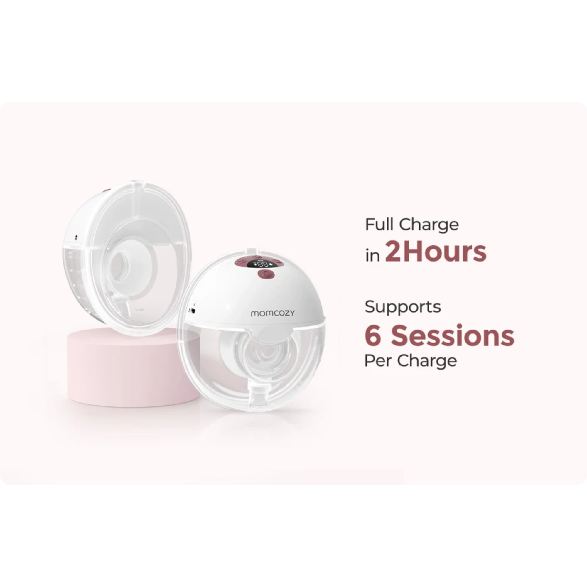 MOMCOZY M5 Smart Wearable Breast Pump with App Control