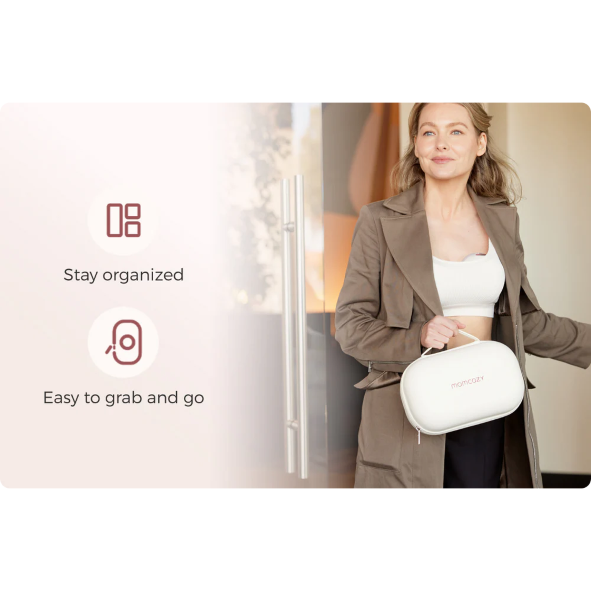 MOMCOZY M5 Smart Wearable Breast Pump with App Control