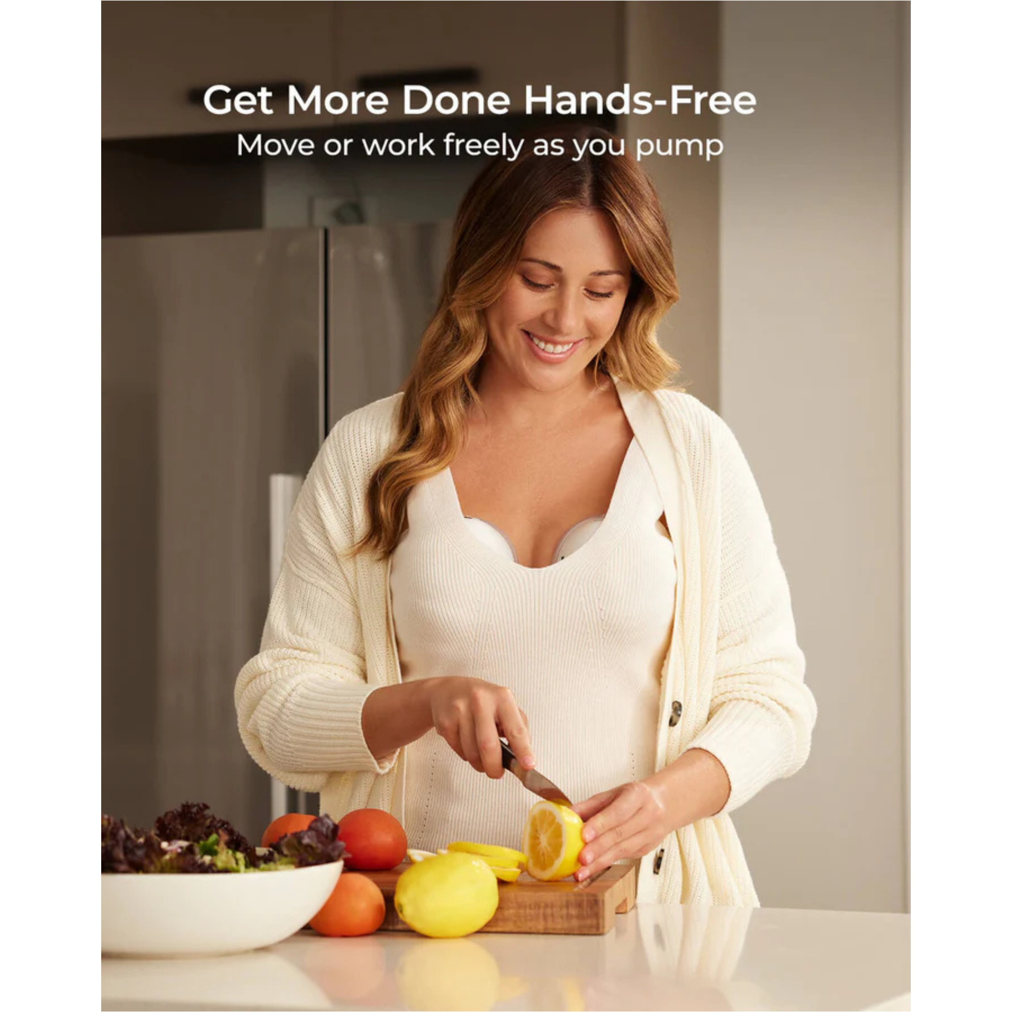 MOMCOZY M5 Smart Wearable Breast Pump with App Control