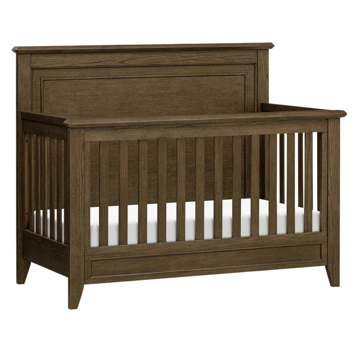 Lit de bébé convertible rustique 4 en 1 à plateau plat MONOGRAM par Beckett - Sandbar