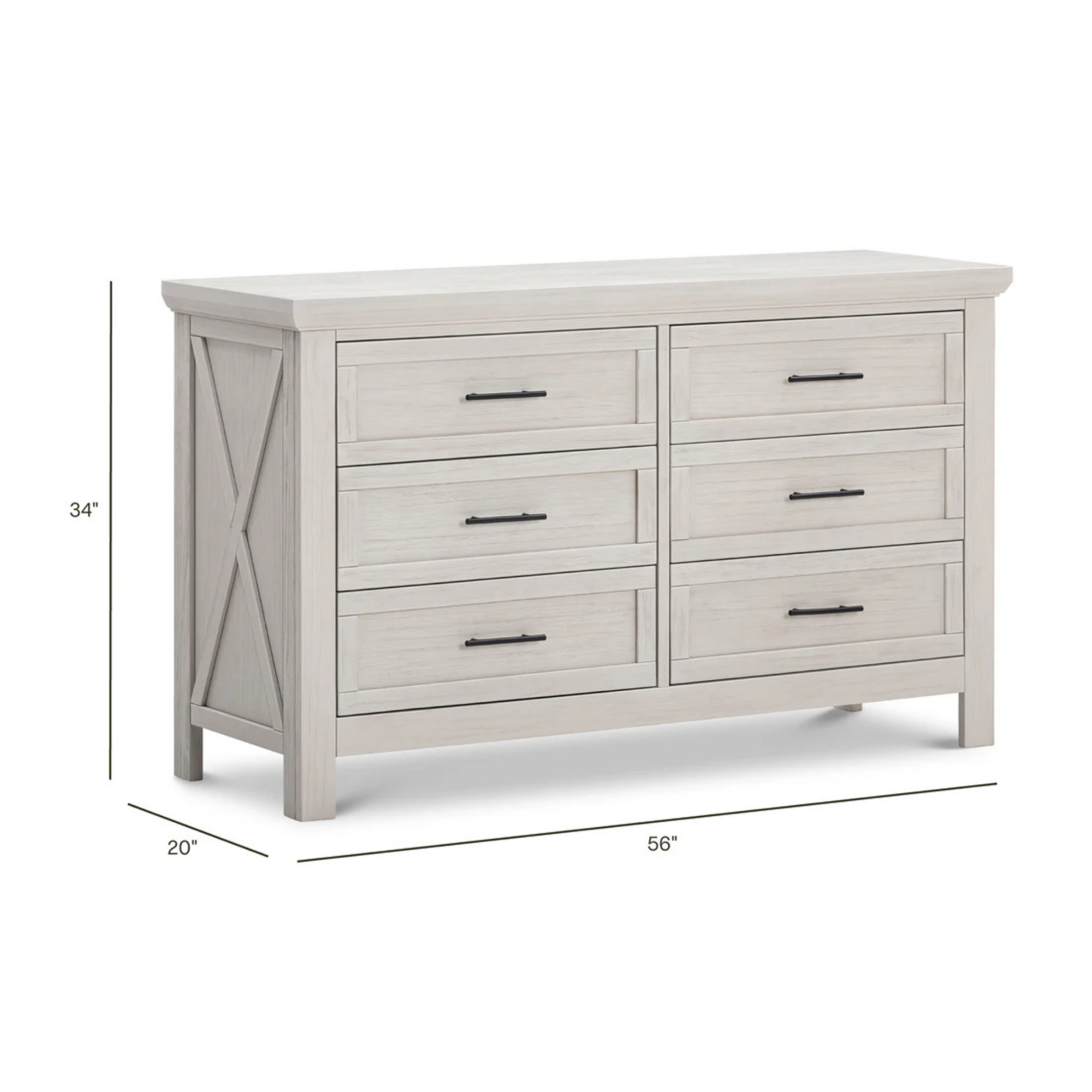 Commode 6 tiroirs Emory Farmhouse de la marque MONOGRAM