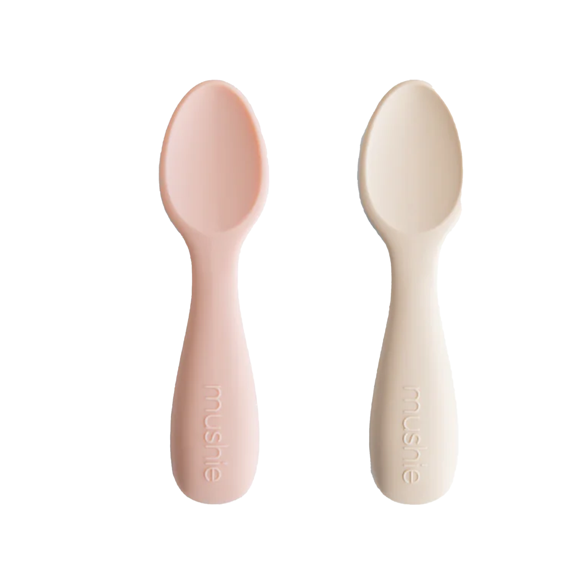 Cuillère de démarrage en silicone MUSHIE pour tout-petits (lot de 2)