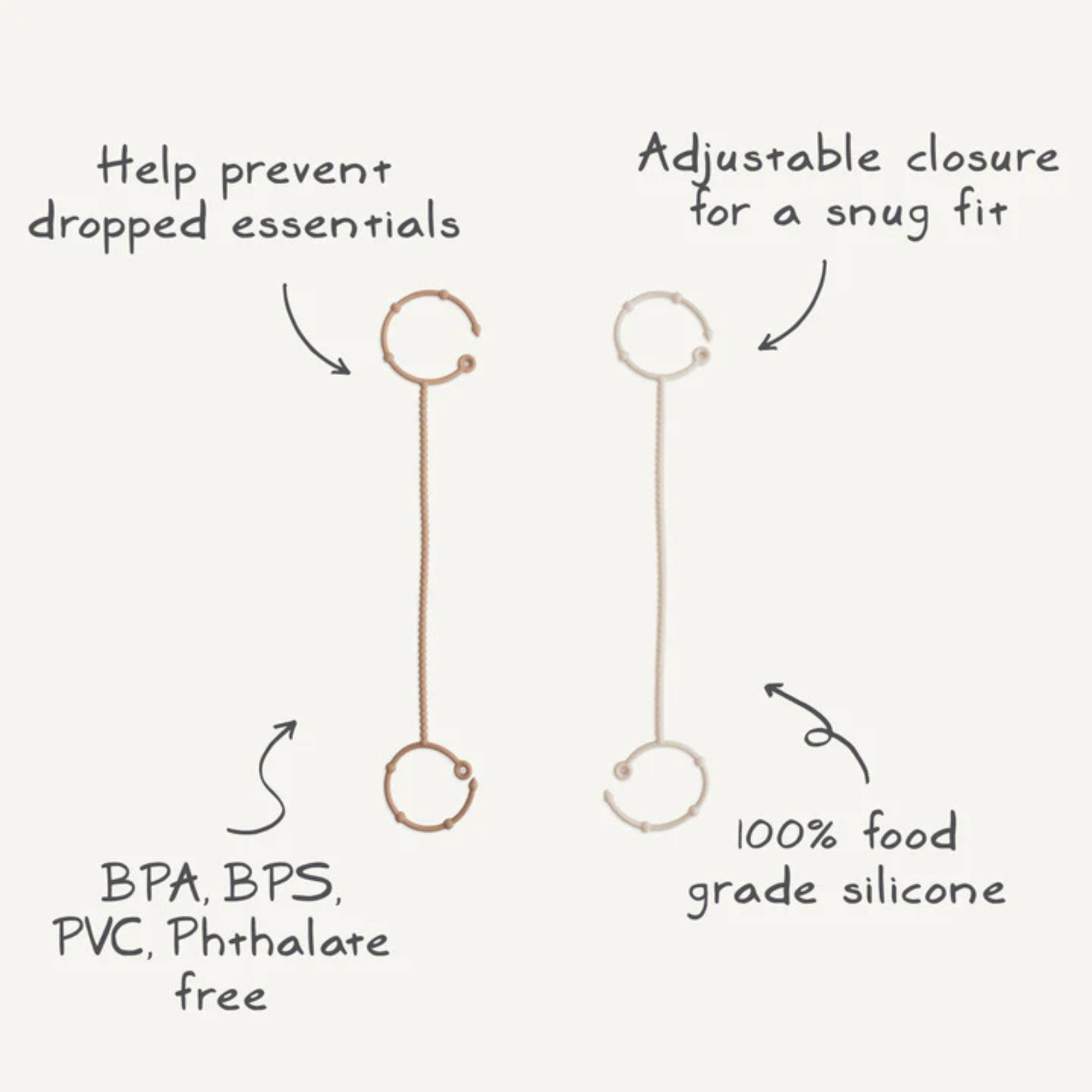 Bracelet en silicone réglable MUSHIE (lot de 2)