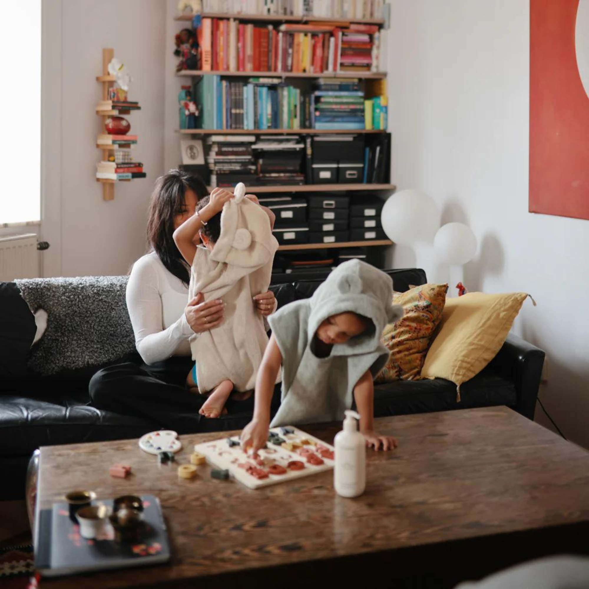 MUSHIE Bear Poncho Towel