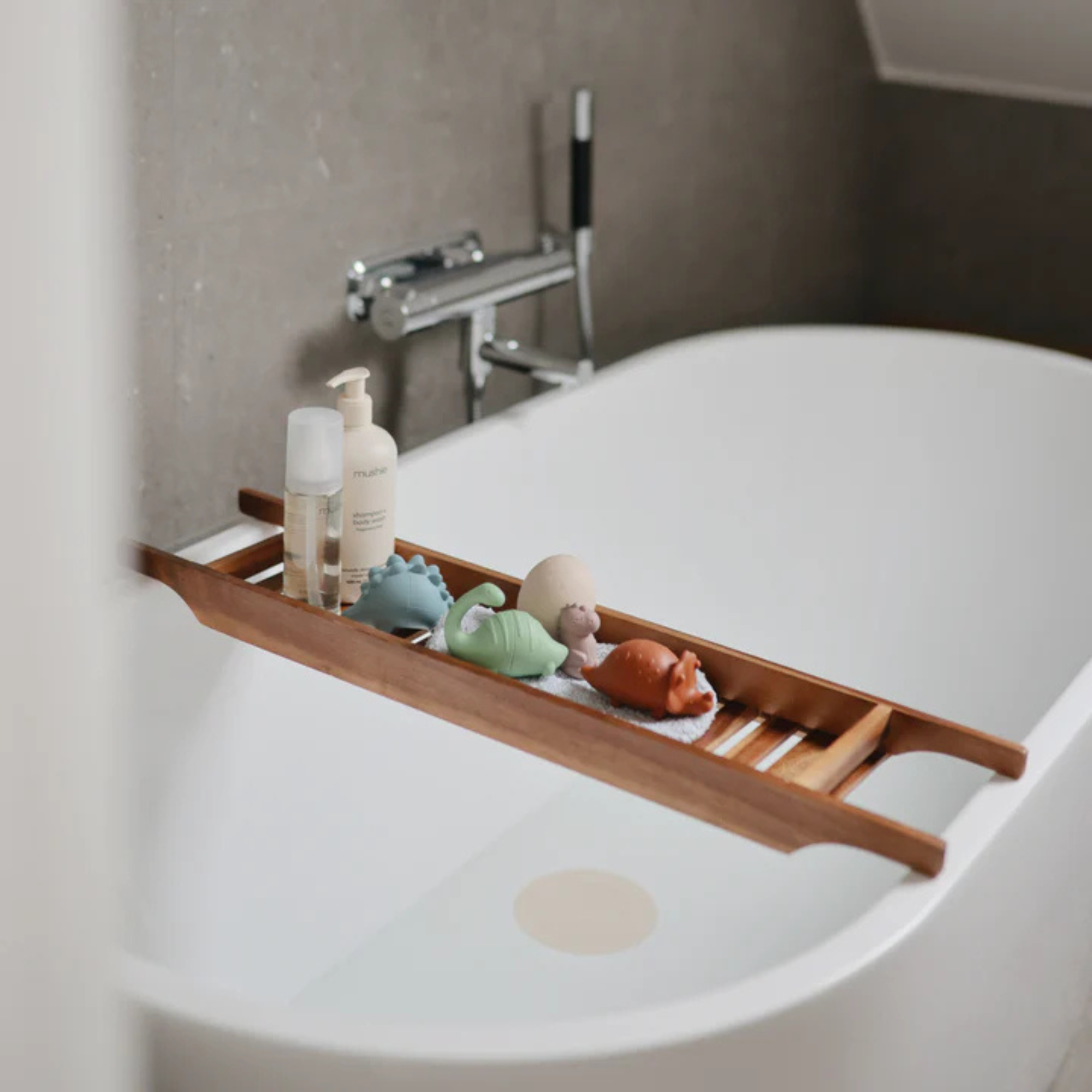 MUSHIE Dino Mold-Free Bath Play Set (4-Pack)