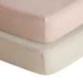 MUSHIE Extra Soft Muslin Crib Sheet (2-Pack)