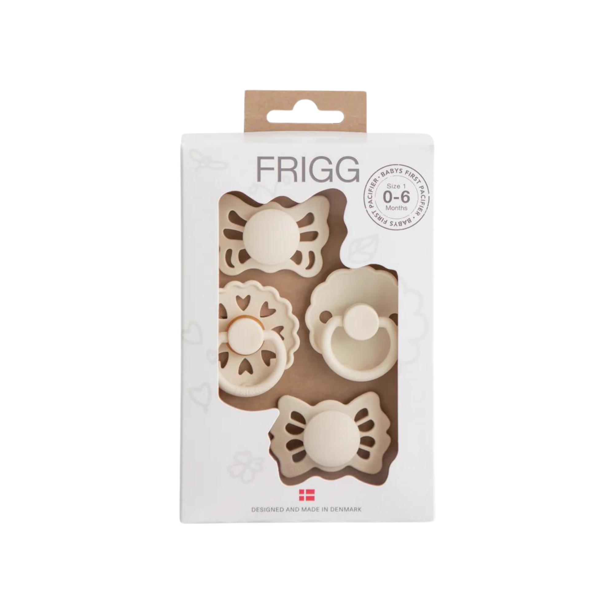 MUSHIE Frigg Baby's First Pacifier Floral Heart