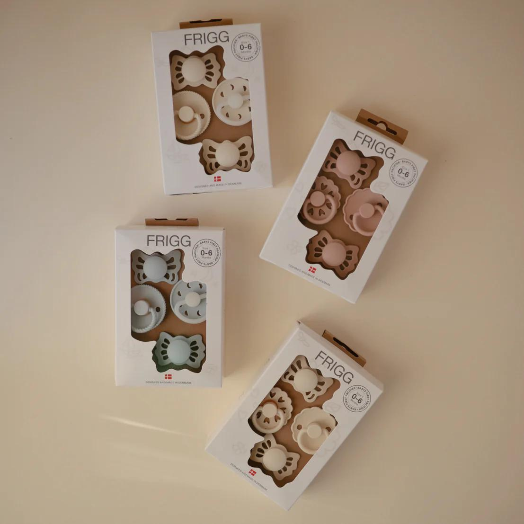 MUSHIE Frigg Baby's First Pacifier Floral Heart