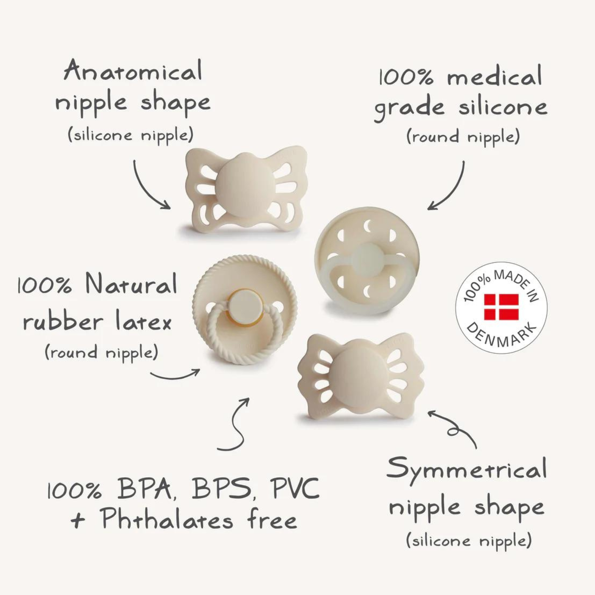 MUSHIE Frigg, la première tétine de bébé, Moonlight Sailing