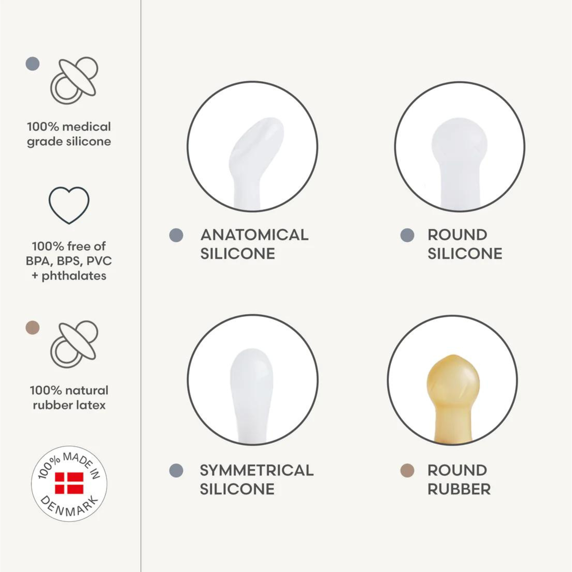 MUSHIE Frigg, la première tétine de bébé, Moonlight Sailing