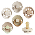 MUSHIE Frigg Natural Rubber Cinnamon Charm Pacifier (6-Pack)