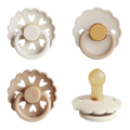 MUSHIE Frigg Natural Rubber Snowflake Dream Pacifier (4-Pack)