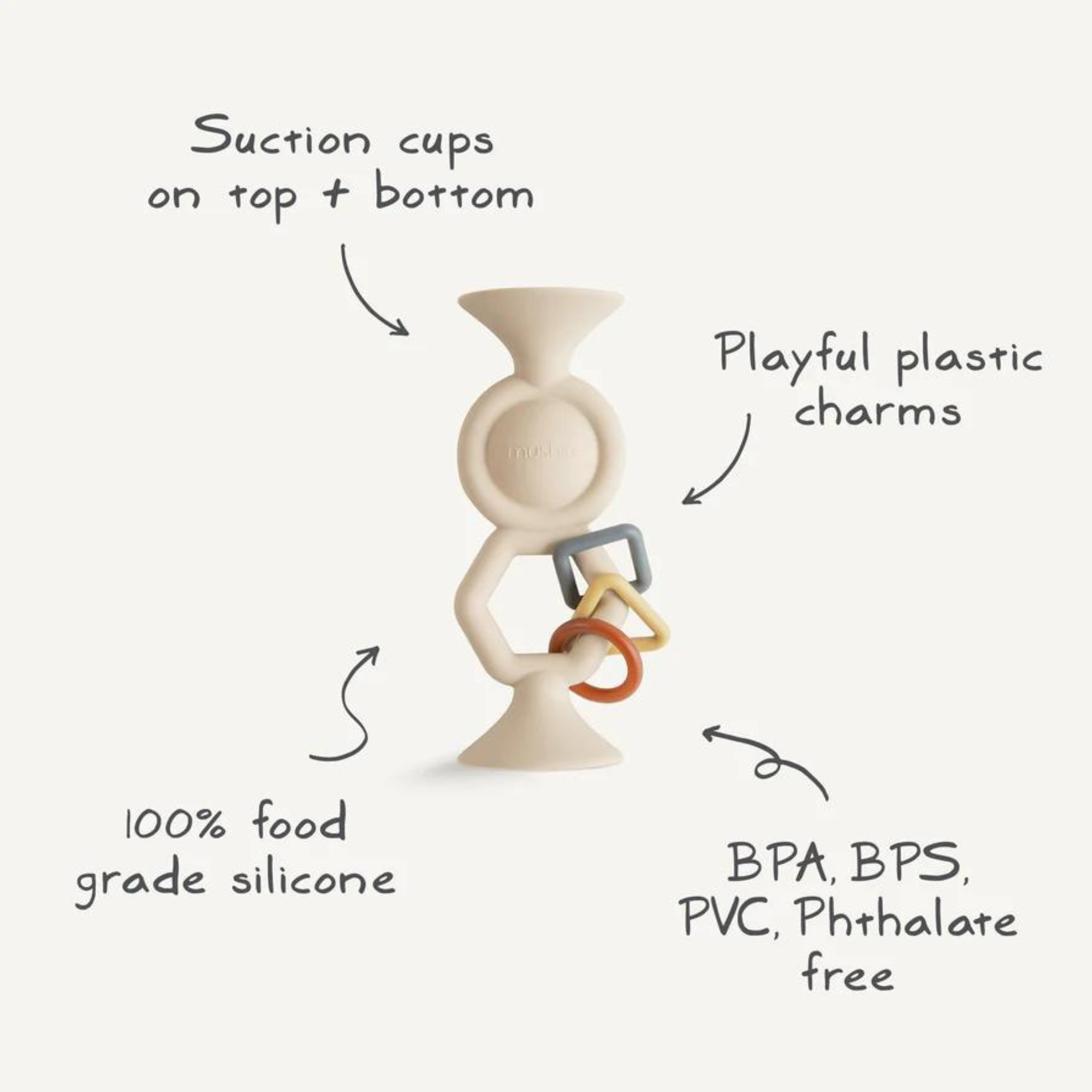 Jouet à ventouse MUSHIE HexaPop