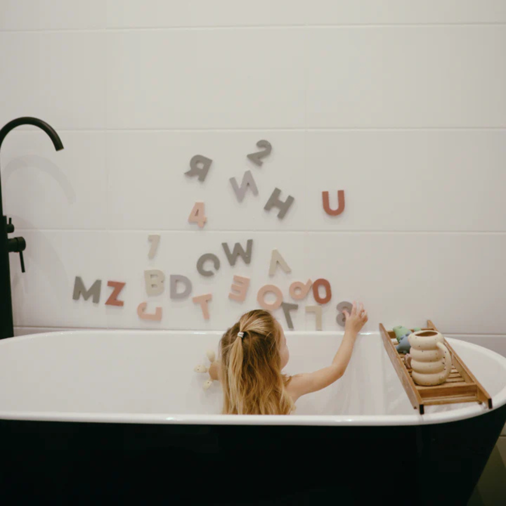 Ensemble de jeu de bain MUSHIE Lettres + Chiffres