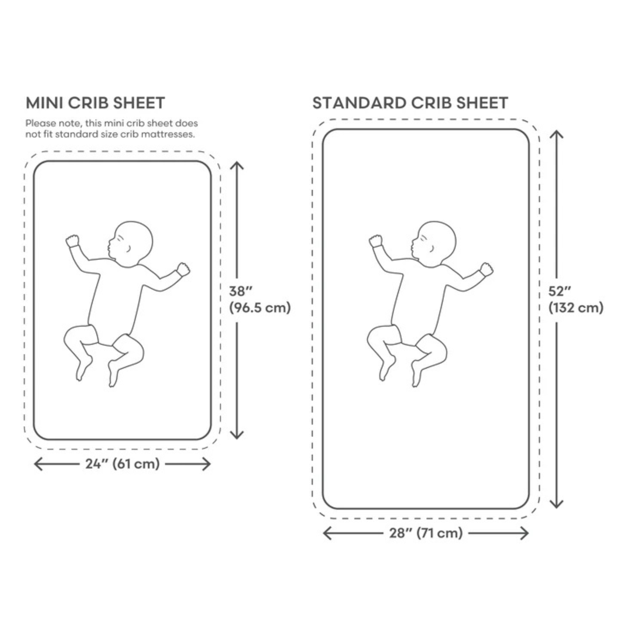 MUSHIE Mini Muslin Crib Sheet