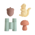 MUSHIE Nature Mold-Free Bath Play Set (4-Pack)