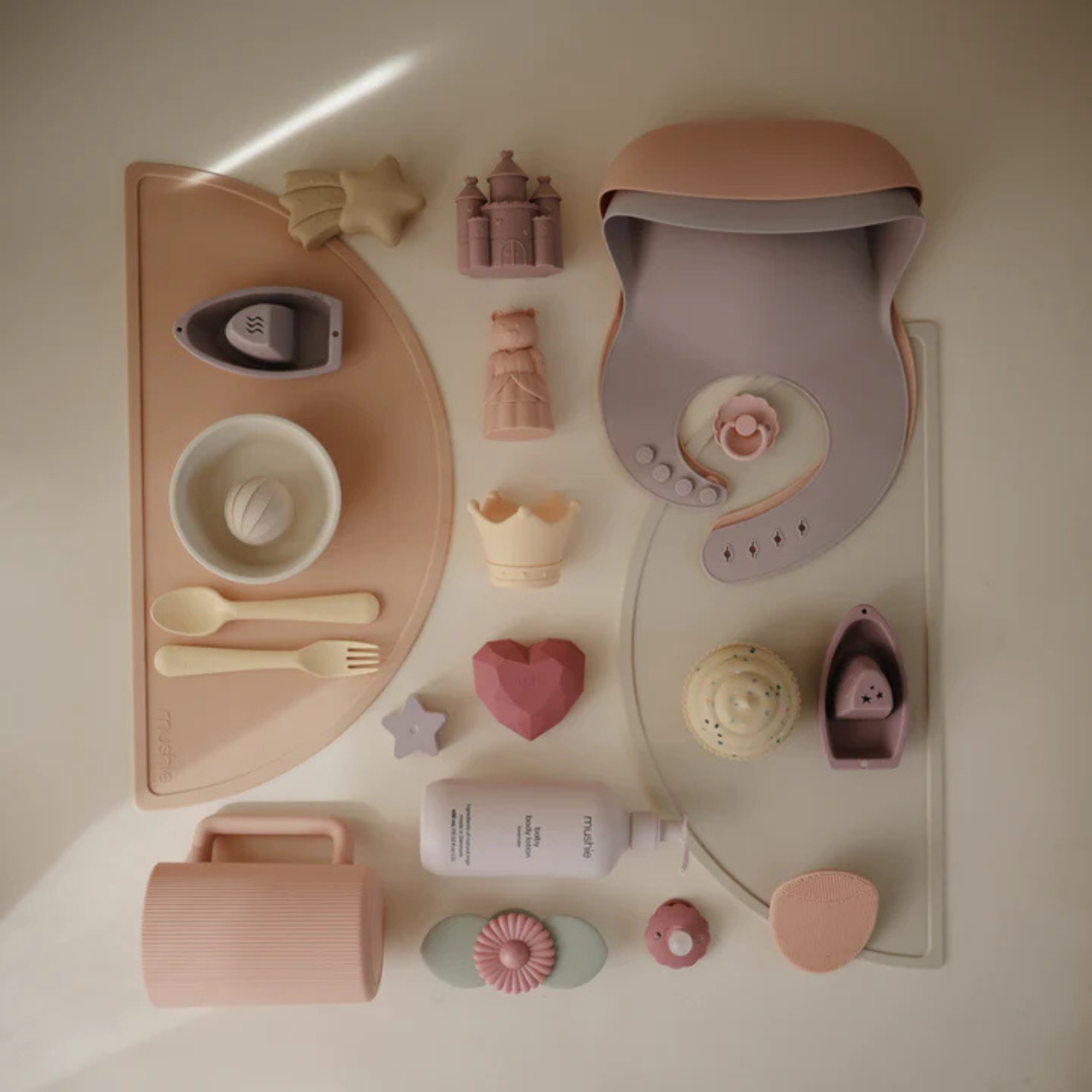 MUSHIE Princess Mold Free Bath Set (4-Pack)