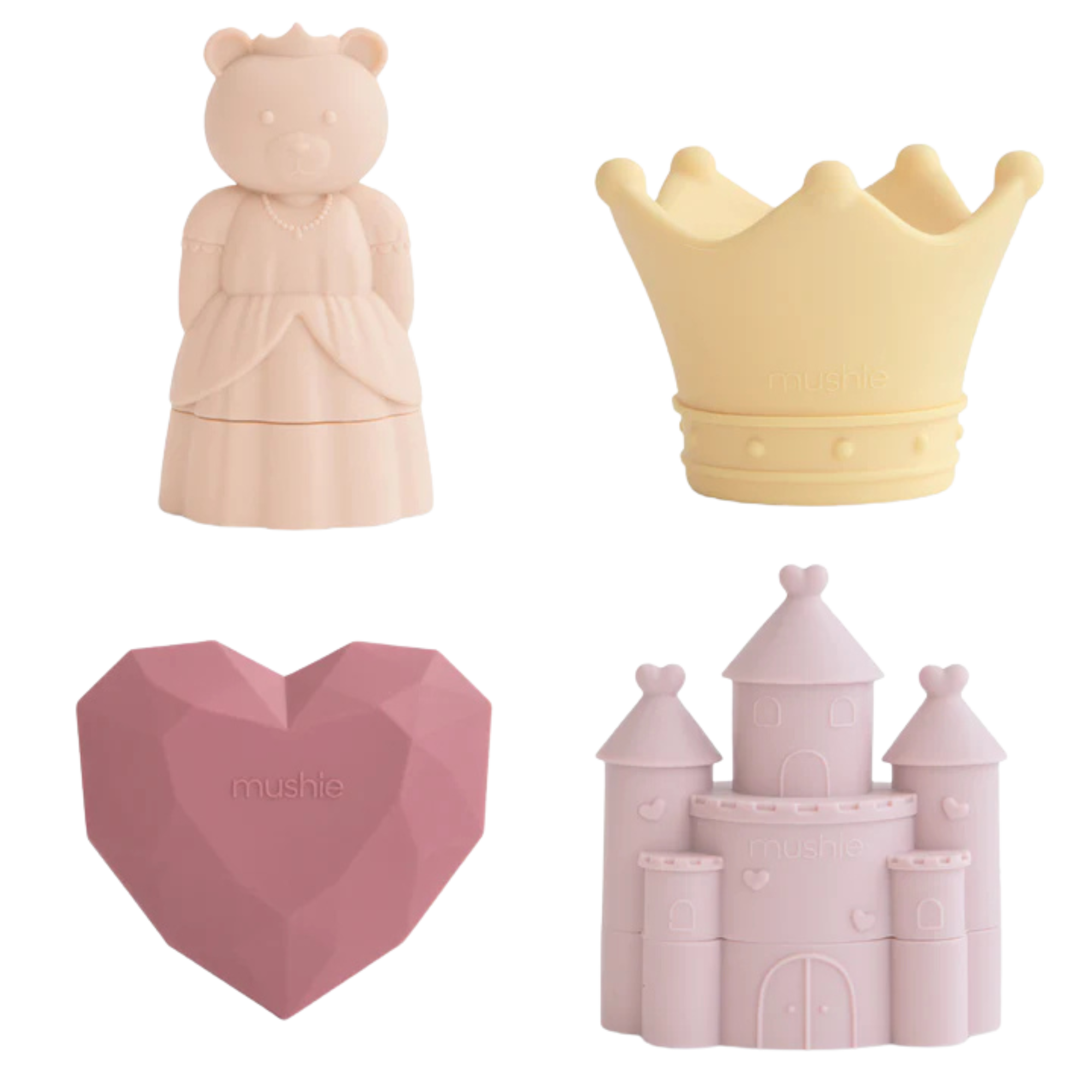 MUSHIE Princess Mold Free Bath Set (4-Pack)