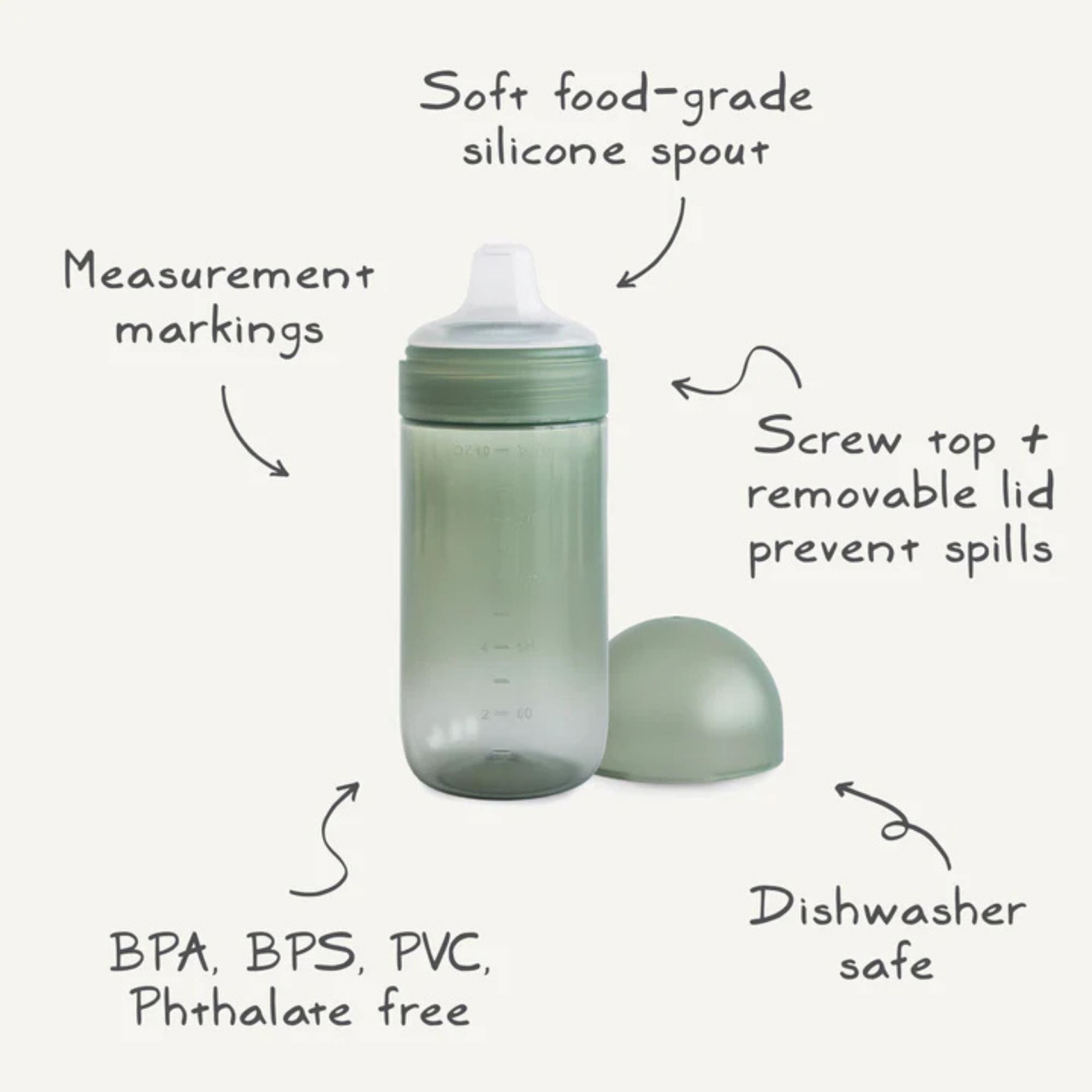 MUSHIE Soft Spout Sippy Cup