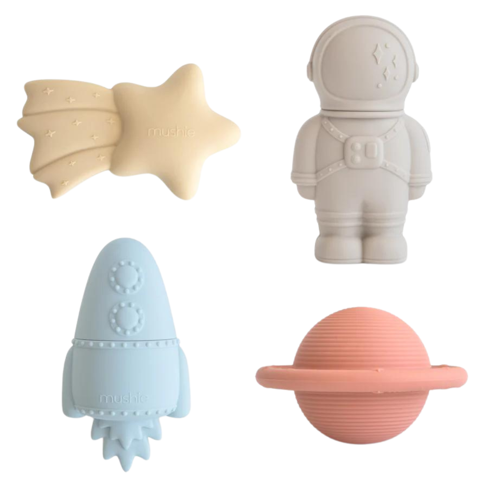 MUSHIE Space Mold Free Bath Set (4-Pack)