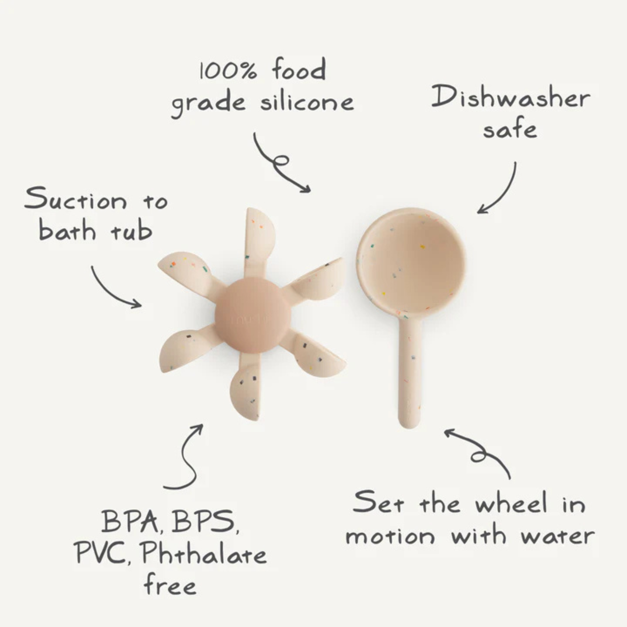 Jouet de bain à roue à eau MUSHIE