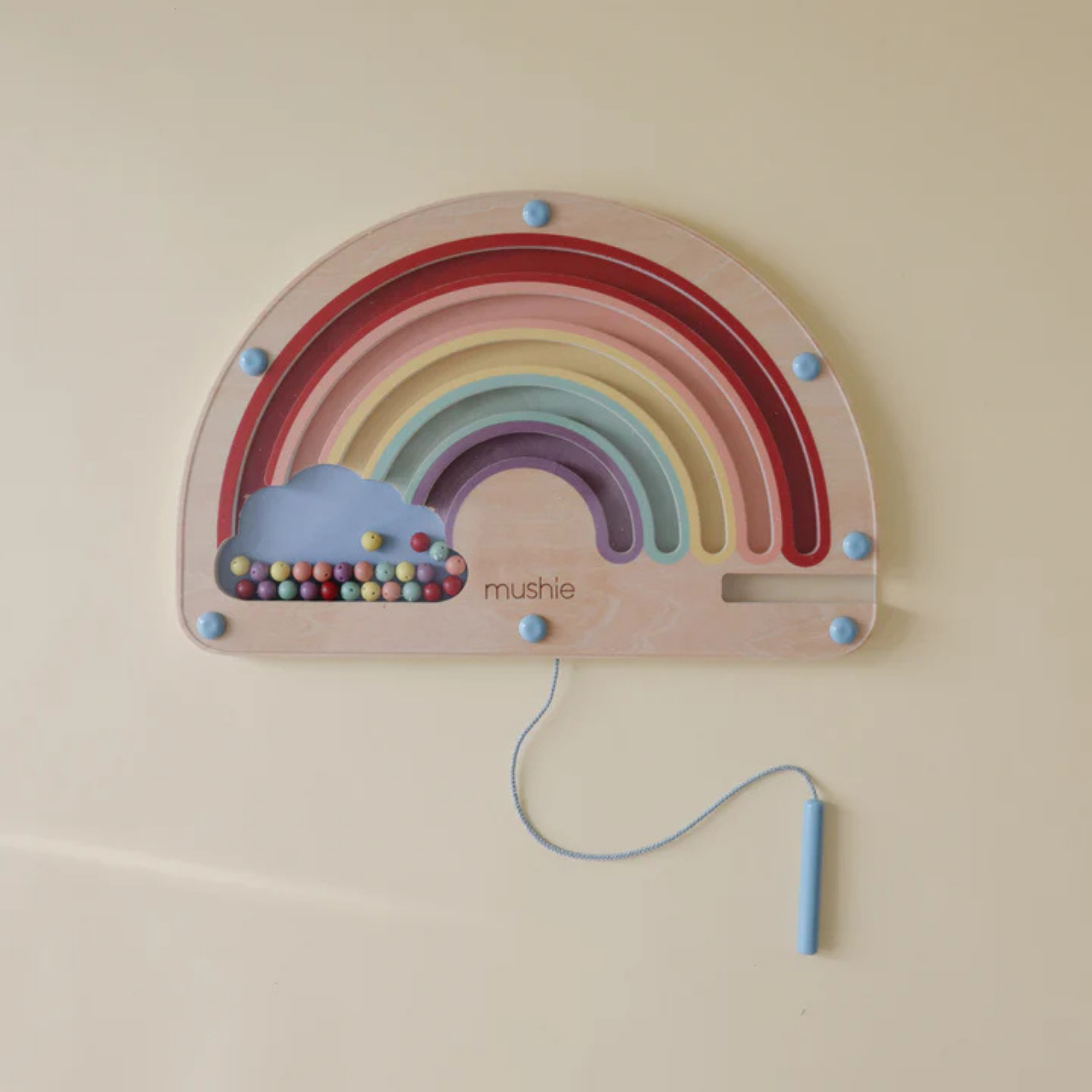 MUSHIE Wooden Magnetic Rainbow Maze