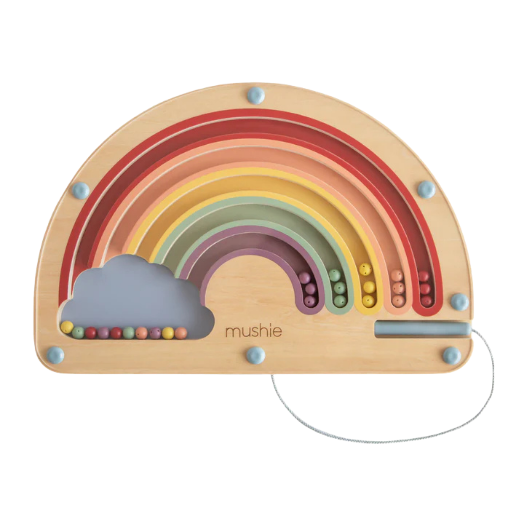 MUSHIE Wooden Magnetic Rainbow Maze