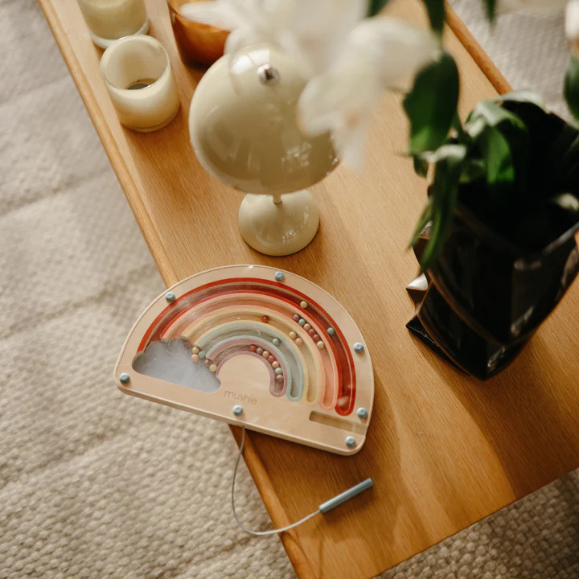 MUSHIE Wooden Magnetic Rainbow Maze