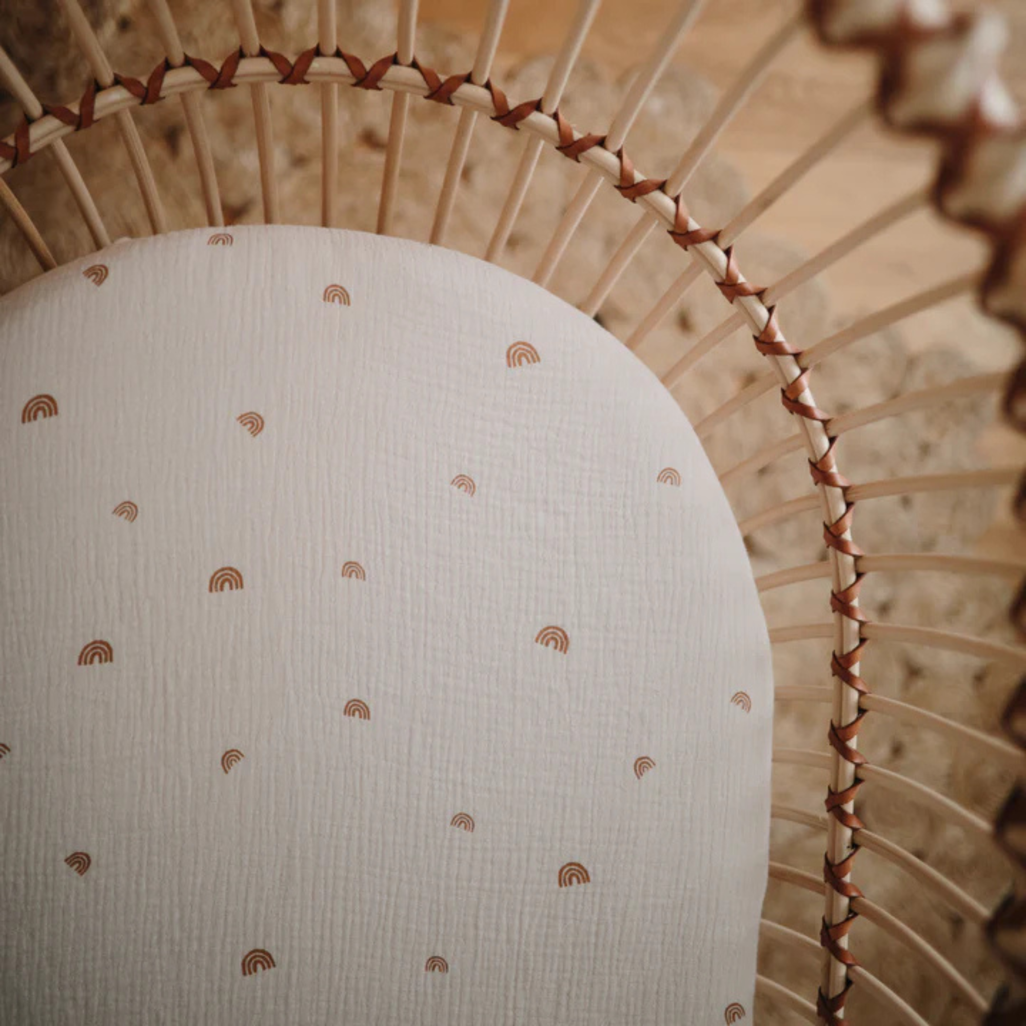 MUSHIE Mini Muslin Crib Sheet