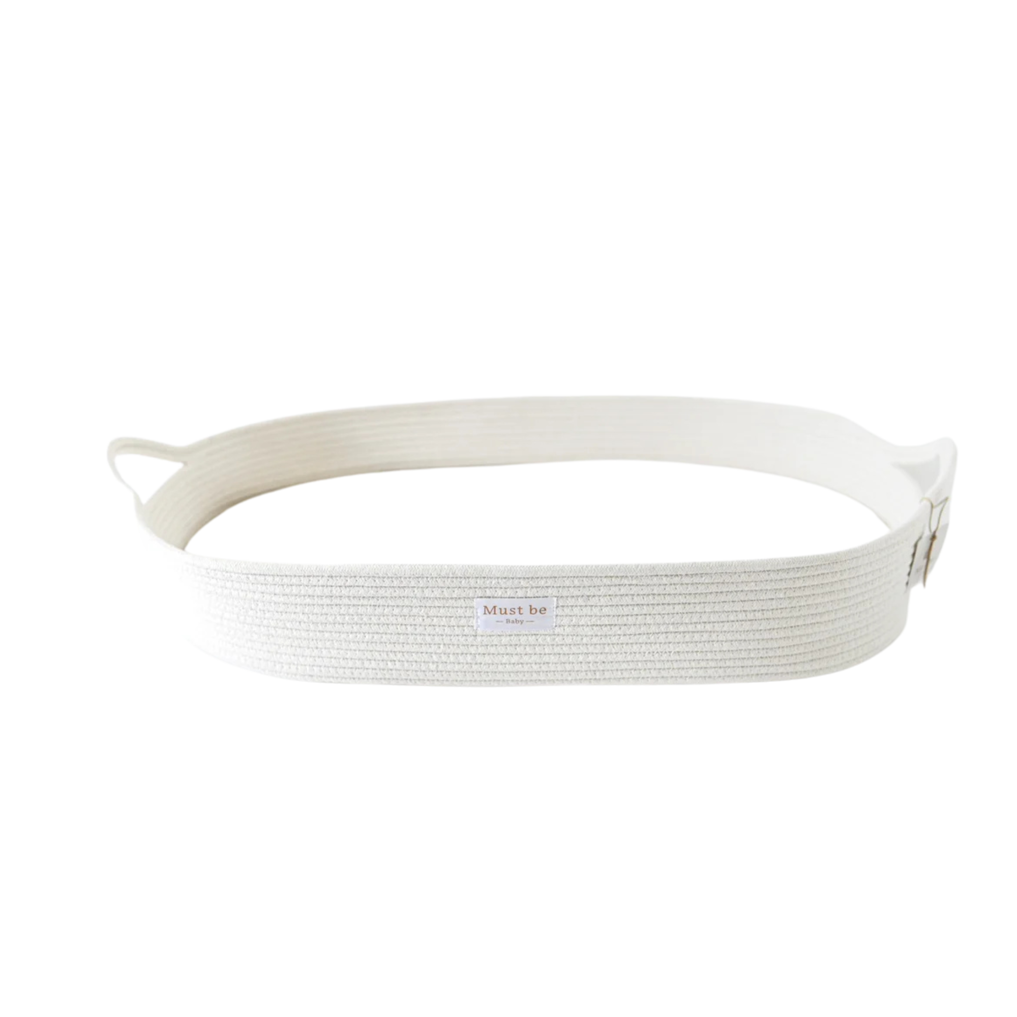 MUST BE BABY Meringue Cotton Changing Basket (Mattress Included)