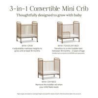 Thumbnail for NAMESAKE Abigail 3-in-1 Convertible Mini Crib